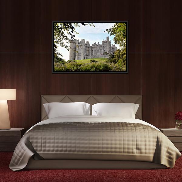 Arundel Castle Canvas Wall Art-5 Horizontal-Gallery Wrap-22" x 12"-Tiaracle