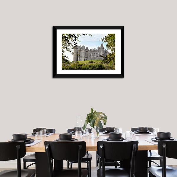 Arundel Castle Canvas Wall Art-5 Horizontal-Gallery Wrap-22" x 12"-Tiaracle