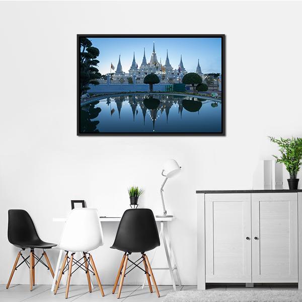 Asokaram Temple Canvas Wall Art-1 Piece-Floating Frame-24" x 16"-Tiaracle
