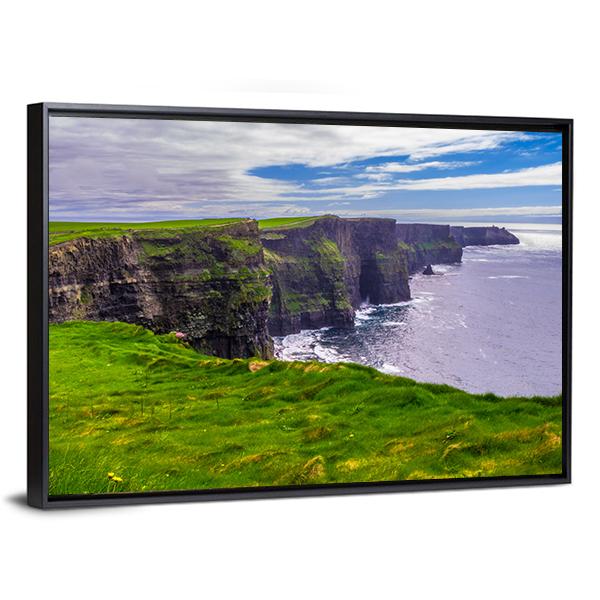 Atlantic Coast Ireland Canvas Wall Art-3 Horizontal-Gallery Wrap-25" x 16"-Tiaracle