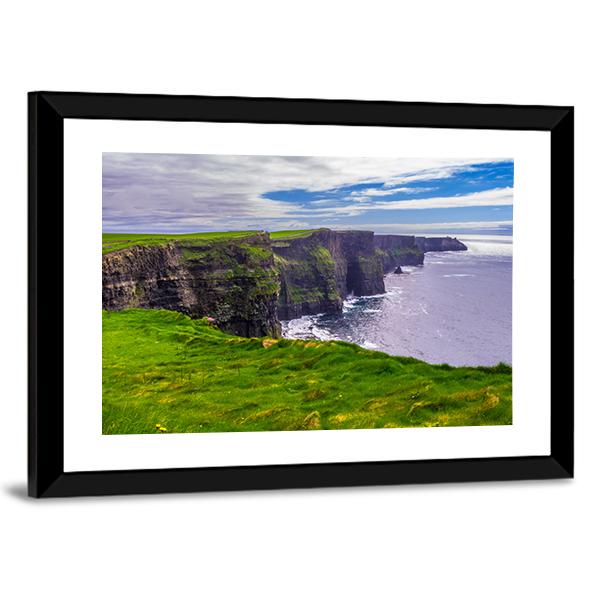 Atlantic Coast Ireland Canvas Wall Art-5 Horizontal-Gallery Wrap-22" x 12"-Tiaracle