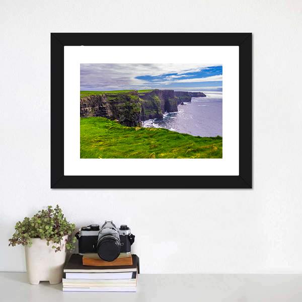 Atlantic Coast Ireland Canvas Wall Art-5 Horizontal-Gallery Wrap-22" x 12"-Tiaracle