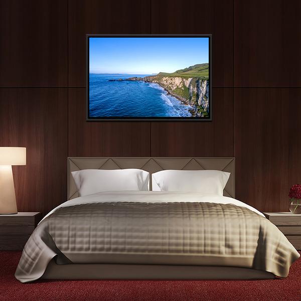 Atlantic Coast With Cliffs Canvas Wall Art-3 Horizontal-Gallery Wrap-25" x 16"-Tiaracle