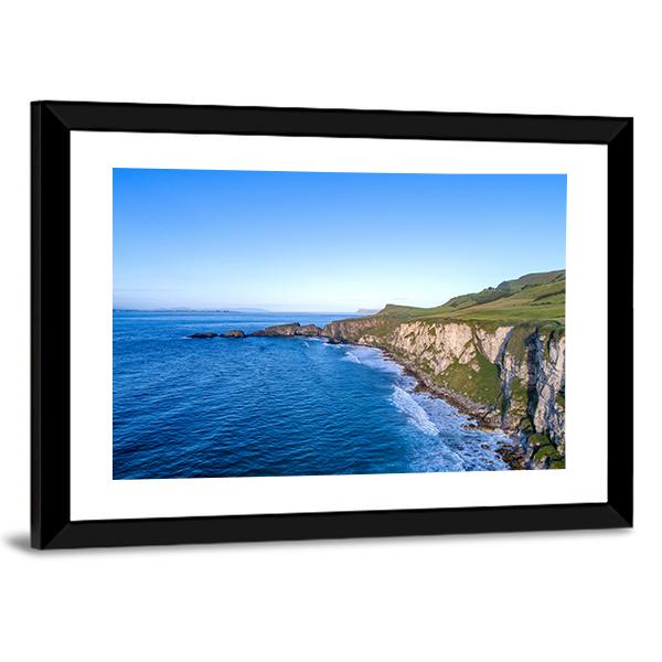 Atlantic Coast With Cliffs Canvas Wall Art-3 Horizontal-Gallery Wrap-25" x 16"-Tiaracle
