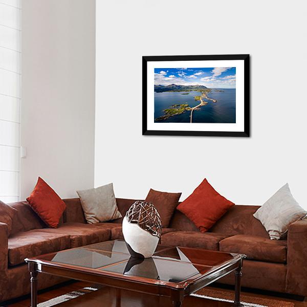 Atlantic Ocean Road Panoramic Canvas Wall Art-1 Piece-36" x 12"-Tiaracle