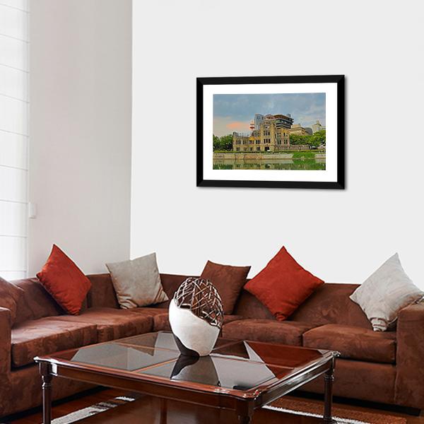 Atomic Dome Japan Canvas Wall Art-3 Horizontal-Gallery Wrap-25" x 16"-Tiaracle