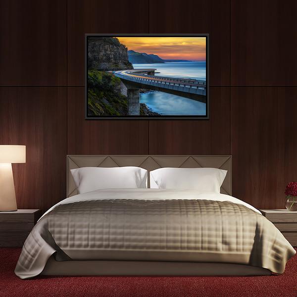 Australian Pacific Ocean Coast Canvas Wall Art-5 Horizontal-Gallery Wrap-22" x 12"-Tiaracle