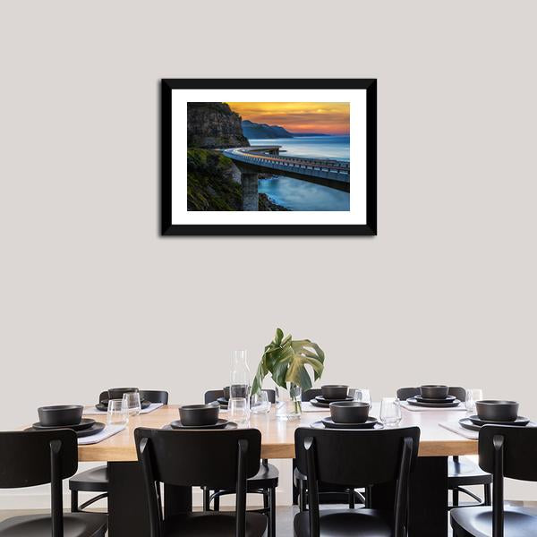 Australian Pacific Ocean Coast Panoramic Canvas Wall Art-1 Piece-36" x 12"-Tiaracle