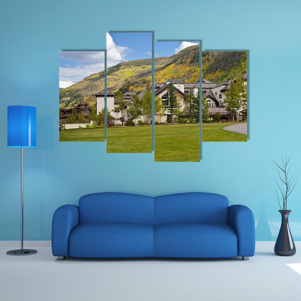 Autumn Colors In Colorado Canvas Wall Art-4 Pop-Gallery Wrap-50" x 32"-Tiaracle