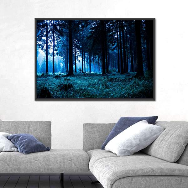 Autumn Forest In Thuringia Canvas Wall Art-3 Horizontal-Gallery Wrap-25" x 16"-Tiaracle