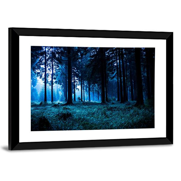 Autumn Forest In Thuringia Canvas Wall Art-3 Horizontal-Gallery Wrap-25" x 16"-Tiaracle