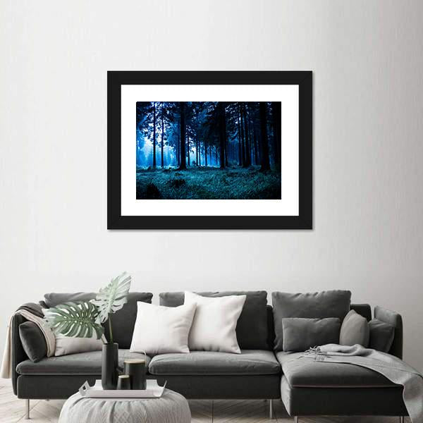 Autumn Forest In Thuringia Canvas Wall Art-3 Horizontal-Gallery Wrap-25" x 16"-Tiaracle