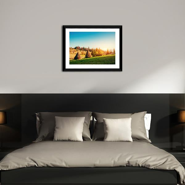Autumn Landscape In Ukraine Europe Panoramic Canvas Wall Art-1 Piece-36" x 12"-Tiaracle