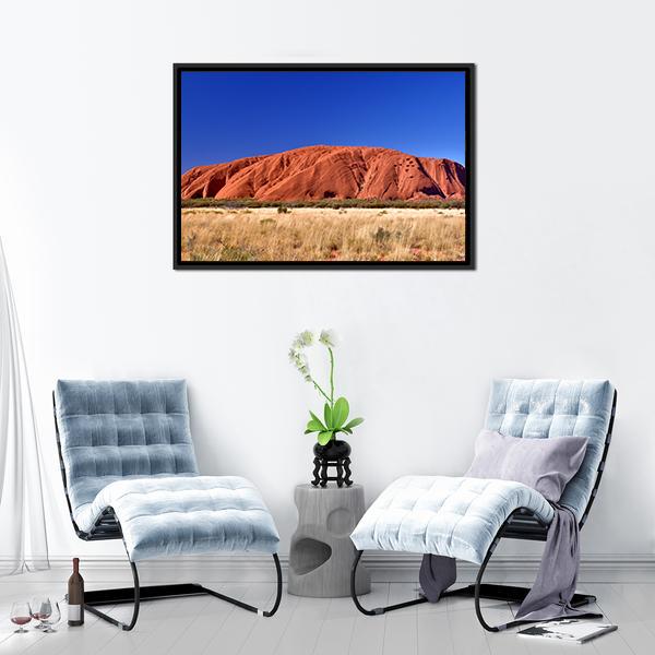 Ayers Rock Australia Panoramic Canvas Wall Art-1 Piece-36" x 12"-Tiaracle