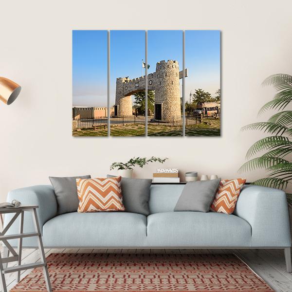Bab-E-Khyber Pakistan Canvas Wall Art-4 Horizontal-Gallery Wrap-34" x 24"-Tiaracle