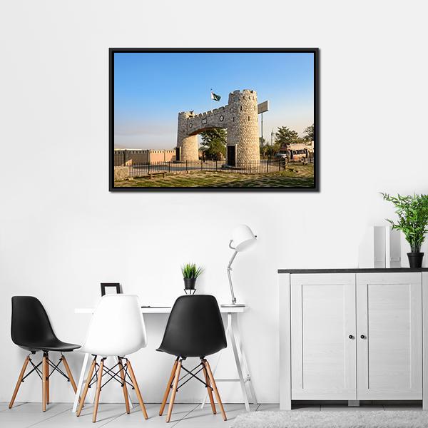 Bab-E-Khyber Pakistan Panoramic Canvas Wall Art-1 Piece-36" x 12"-Tiaracle
