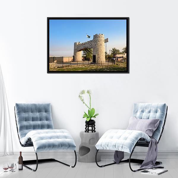 Bab-E-Khyber Pakistan Panoramic Canvas Wall Art-1 Piece-36" x 12"-Tiaracle