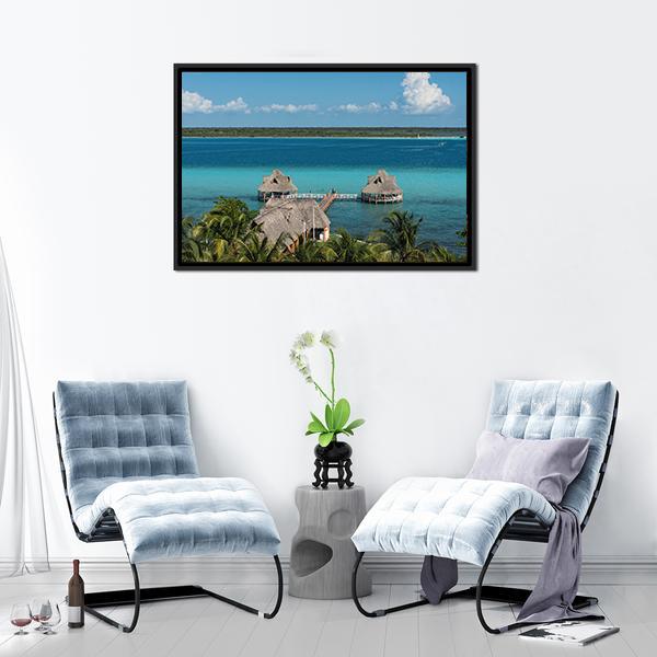 Bacalar Lagoon Panoramic Canvas Wall Art-1 Piece-36" x 12"-Tiaracle