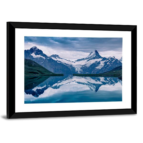 Lake Bachalpsee Switzerland Canvas Wall Art-3 Horizontal-Gallery Wrap-25" x 16"-Tiaracle