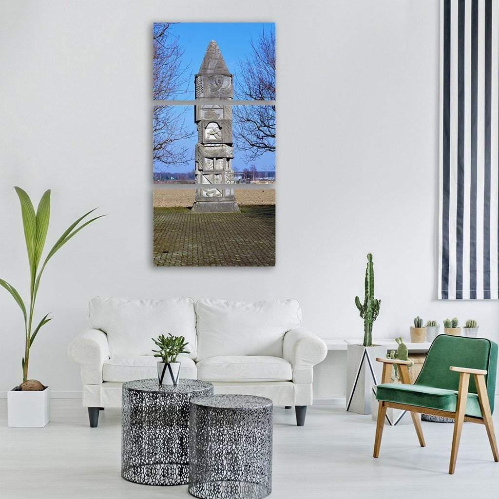 Baden Church USA Vertical Canvas Wall Art-3 Vertical-Gallery Wrap-12" x 25"-Tiaracle