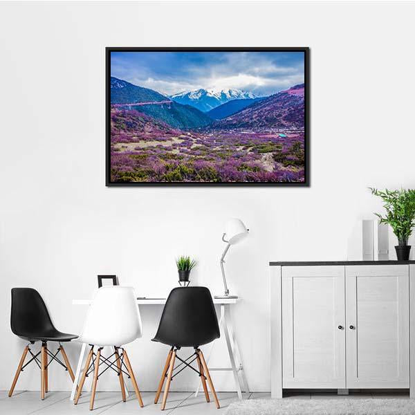 Baima Snow Mountain Canvas Wall Art-3 Horizontal-Gallery Wrap-25" x 16"-Tiaracle