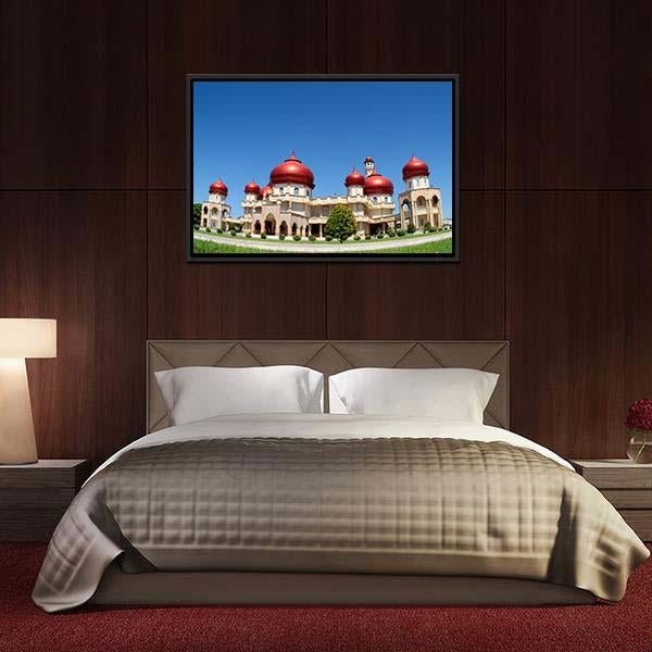 Baitul Makmur Meulaboh Mosque Panoramic Canvas Wall Art-1 Piece-36" x 12"-Tiaracle