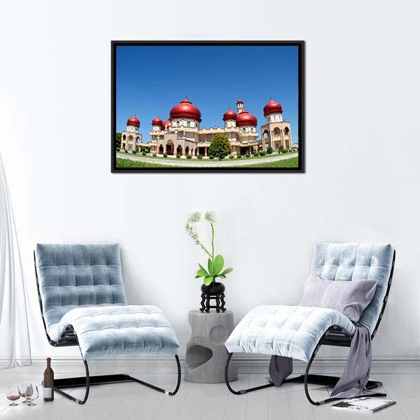 Baitul Makmur Meulaboh Mosque Panoramic Canvas Wall Art-1 Piece-36" x 12"-Tiaracle