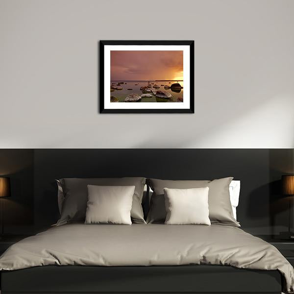 Baltic Sea In Tallinn Canvas Wall Art-3 Horizontal-Gallery Wrap-25" x 16"-Tiaracle