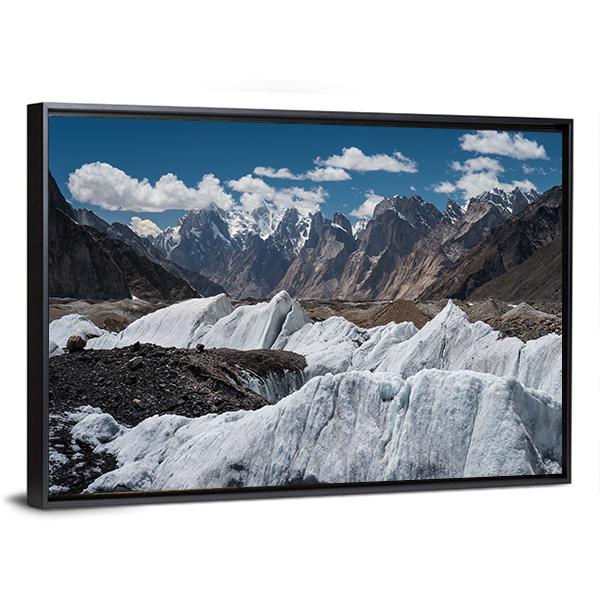 Baltoro Glacier Landscape Canvas Wall Art-3 Horizontal-Gallery Wrap-25" x 16"-Tiaracle
