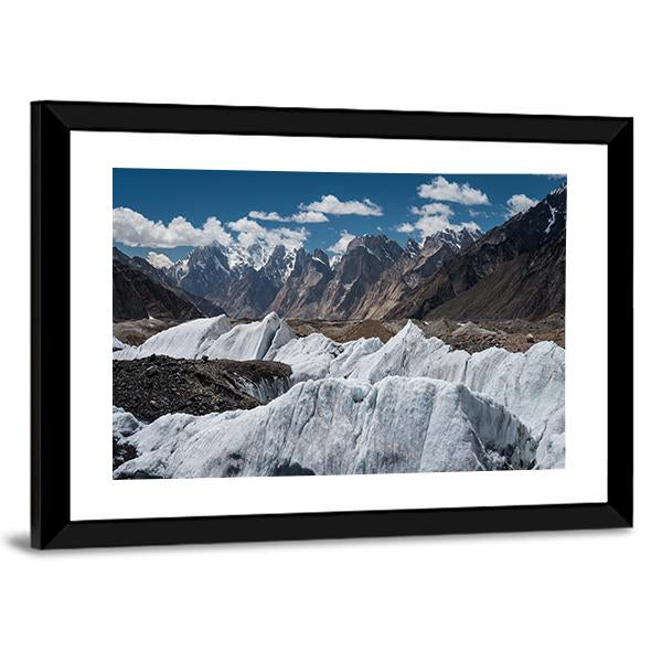 Baltoro Glacier Landscape Canvas Wall Art-3 Horizontal-Gallery Wrap-25" x 16"-Tiaracle