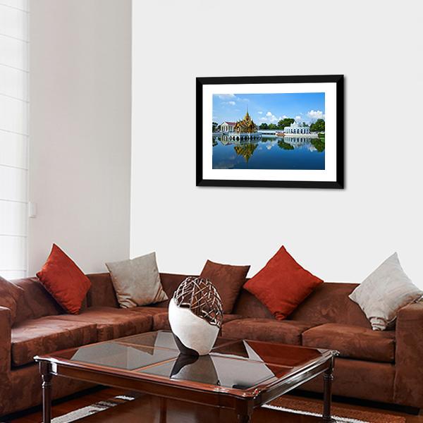 Bang Pa In Palace Thailand Canvas Wall Art-3 Horizontal-Gallery Wrap-25" x 16"-Tiaracle