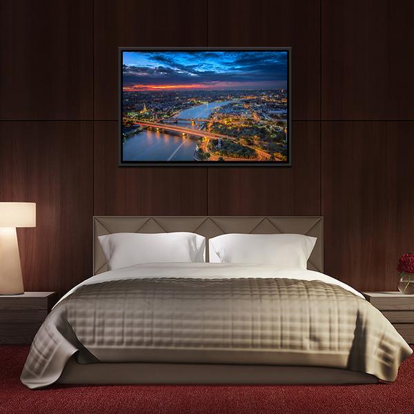 Bangkok Highlight View Panoramic Canvas Wall Art-1 Piece-36" x 12"-Tiaracle