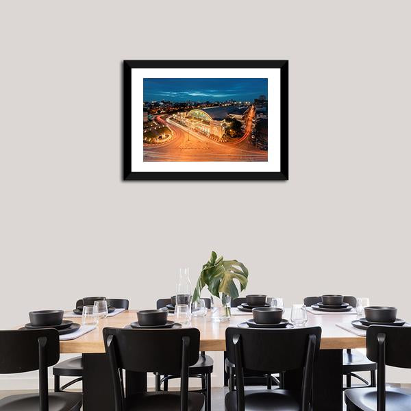 Bangkok Railway Station Canvas Wall Art-5 Horizontal-Gallery Wrap-22" x 12"-Tiaracle