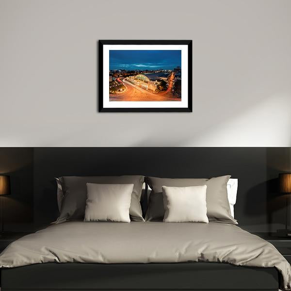 Bangkok Railway Station Canvas Wall Art-5 Horizontal-Gallery Wrap-22" x 12"-Tiaracle
