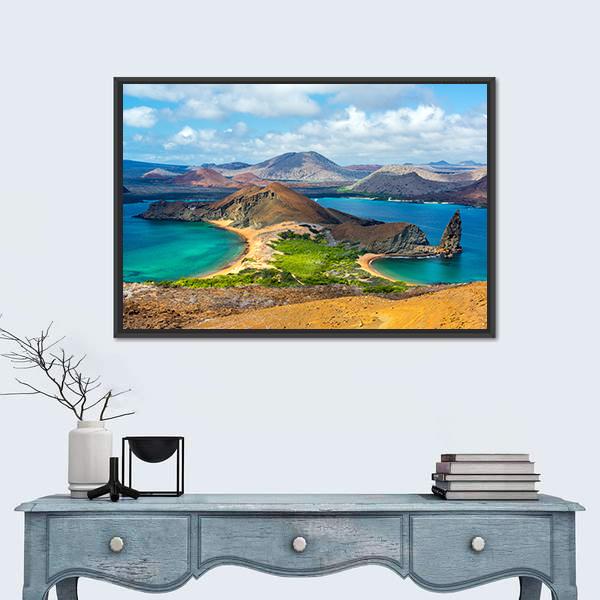 Bartolome Island Ecuador Panoramic Canvas Wall Art-1 Piece-36" x 12"-Tiaracle