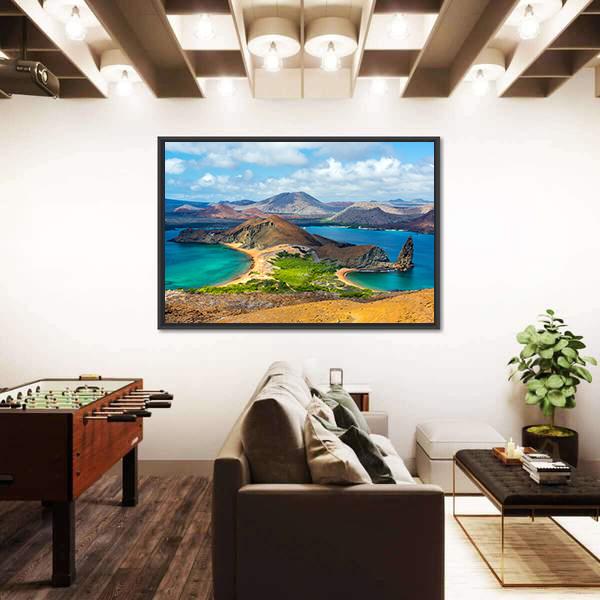 Bartolome Island Ecuador Panoramic Canvas Wall Art-1 Piece-36" x 12"-Tiaracle