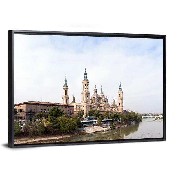 Roman Catholic Church Spain Panoramic Canvas Wall Art-1 Piece-36" x 12"-Tiaracle