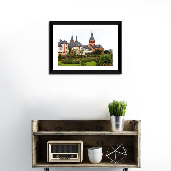 Basilica St Marcellinus & Peter Canvas Wall Art-1 Piece-Framed Print-20" x 16"-Tiaracle