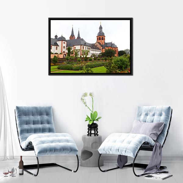 Basilica St Marcellinus & Peter Canvas Wall Art-3 Horizontal-Gallery Wrap-25" x 16"-Tiaracle