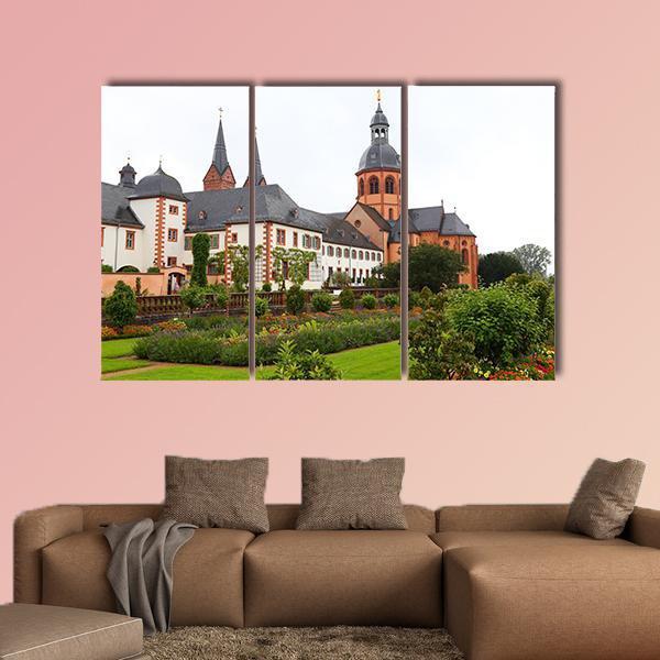 Basilica St Marcellinus & Peter Canvas Wall Art-3 Horizontal-Gallery Wrap-25" x 16"-Tiaracle