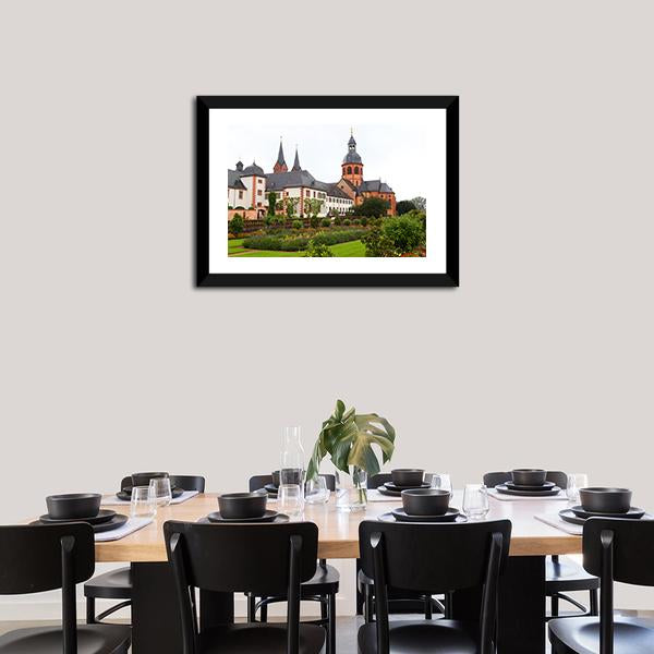 Basilica St Marcellinus & Peter Canvas Wall Art-3 Horizontal-Gallery Wrap-25" x 16"-Tiaracle