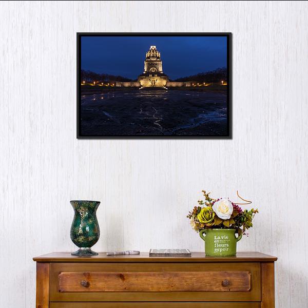 Battle Military Tower Germany Canvas Wall Art-1 Piece-Floating Frame-24" x 16"-Tiaracle
