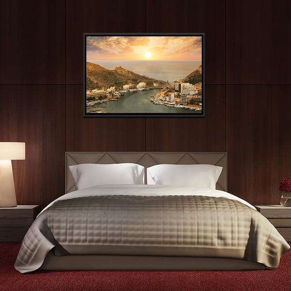 Bay Of Balaklava Crimea Canvas Wall Art-5 Horizontal-Gallery Wrap-22" x 12"-Tiaracle