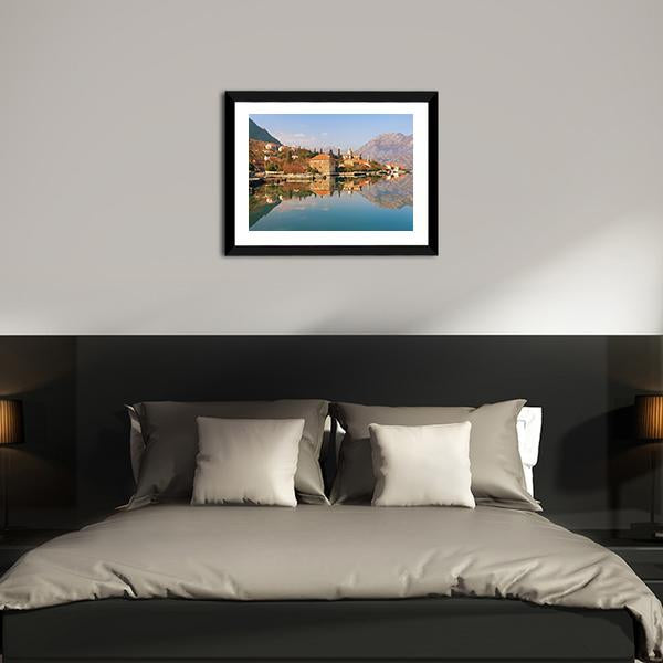 Bay Of Kotor Near Prcanj Town Canvas Wall Art-3 Horizontal-Gallery Wrap-25" x 16"-Tiaracle
