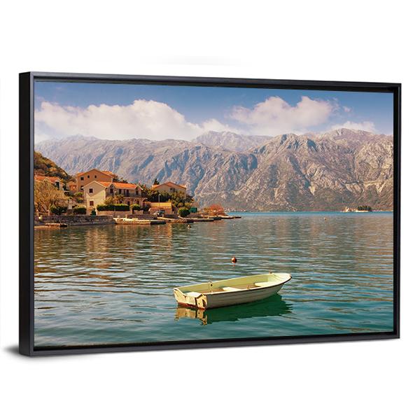 Bay Of Kotor With Small Islands Canvas Wall Art-3 Horizontal-Gallery Wrap-25" x 16"-Tiaracle