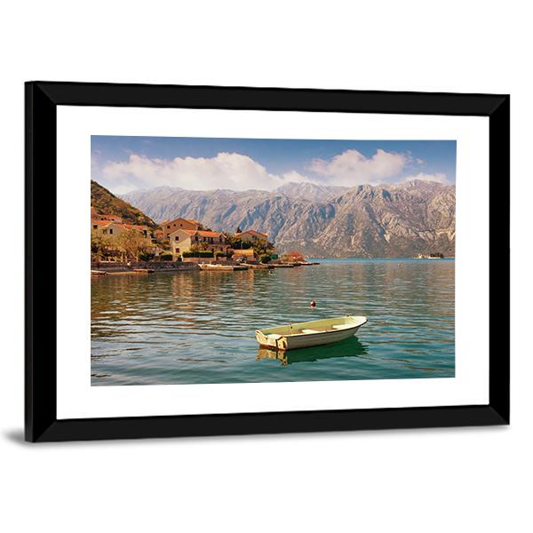 Bay Of Kotor With Small Islands Canvas Wall Art-3 Horizontal-Gallery Wrap-25" x 16"-Tiaracle
