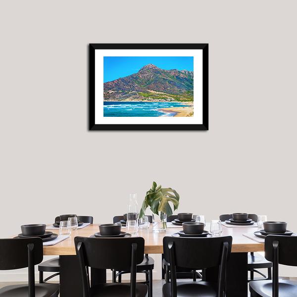 Mediterranean Sea In Buggerru Canvas Wall Art-3 Horizontal-Gallery Wrap-25" x 16"-Tiaracle