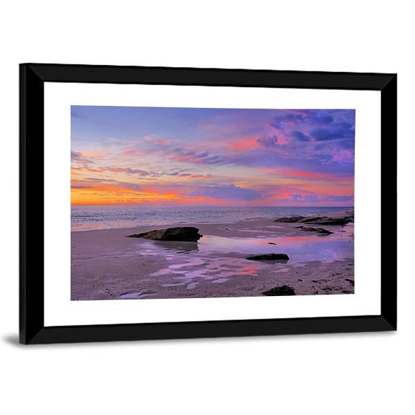 Beach In Perth Canvas Wall Art-3 Horizontal-Gallery Wrap-25" x 16"-Tiaracle