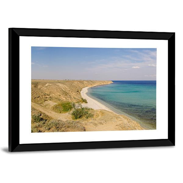 Beach Near Seascape Panoramic Canvas Wall Art-1 Piece-36" x 12"-Tiaracle