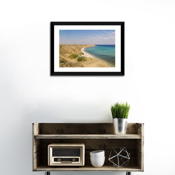 Beach Near Seascape Panoramic Canvas Wall Art-1 Piece-36" x 12"-Tiaracle